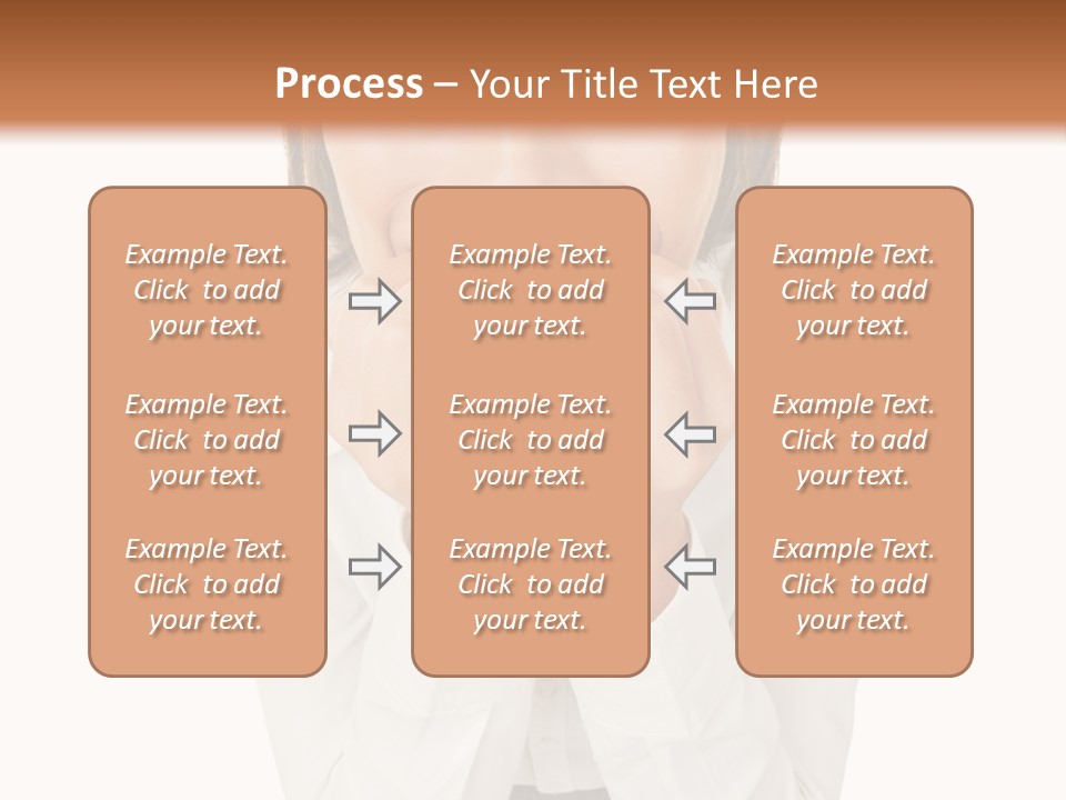 A Woman With Her Hands On Her Face PowerPoint Template