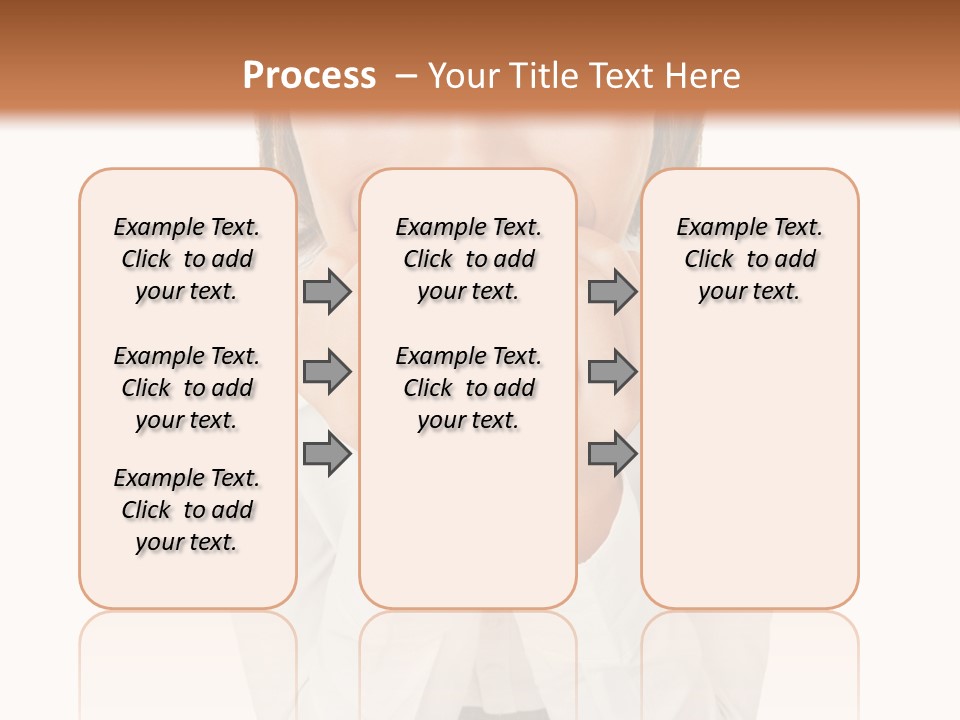A Woman With Her Hands On Her Face PowerPoint Template