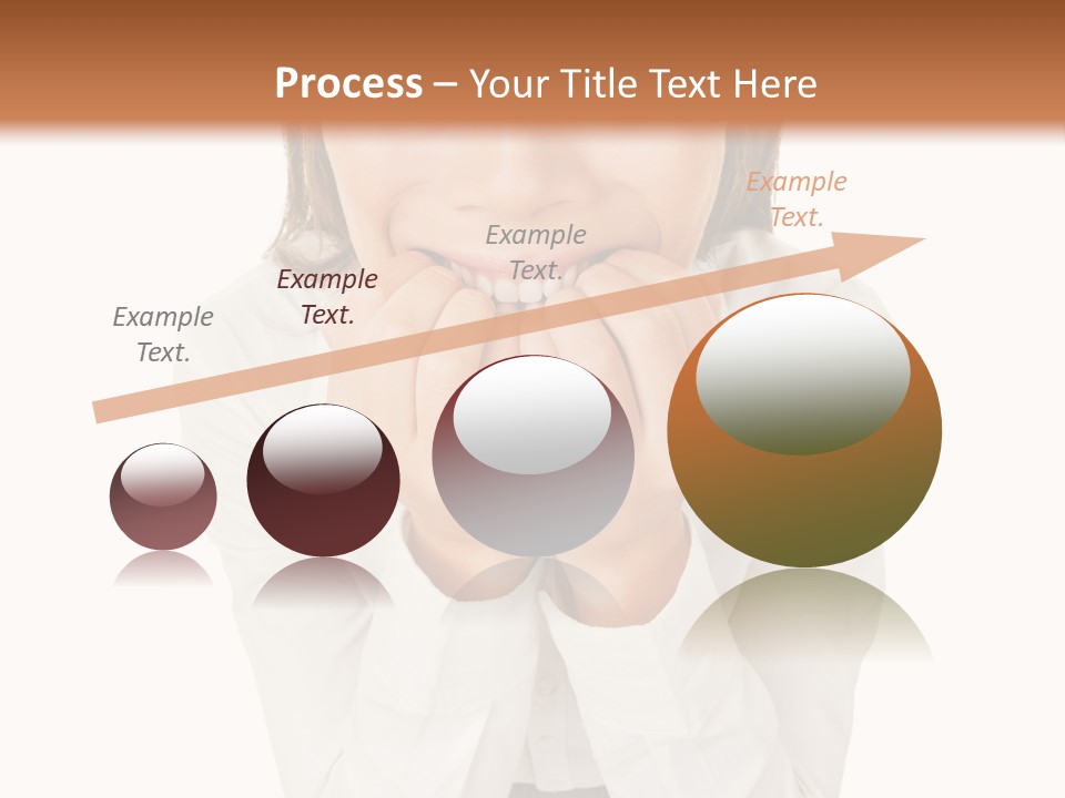 A Woman With Her Hands On Her Face PowerPoint Template