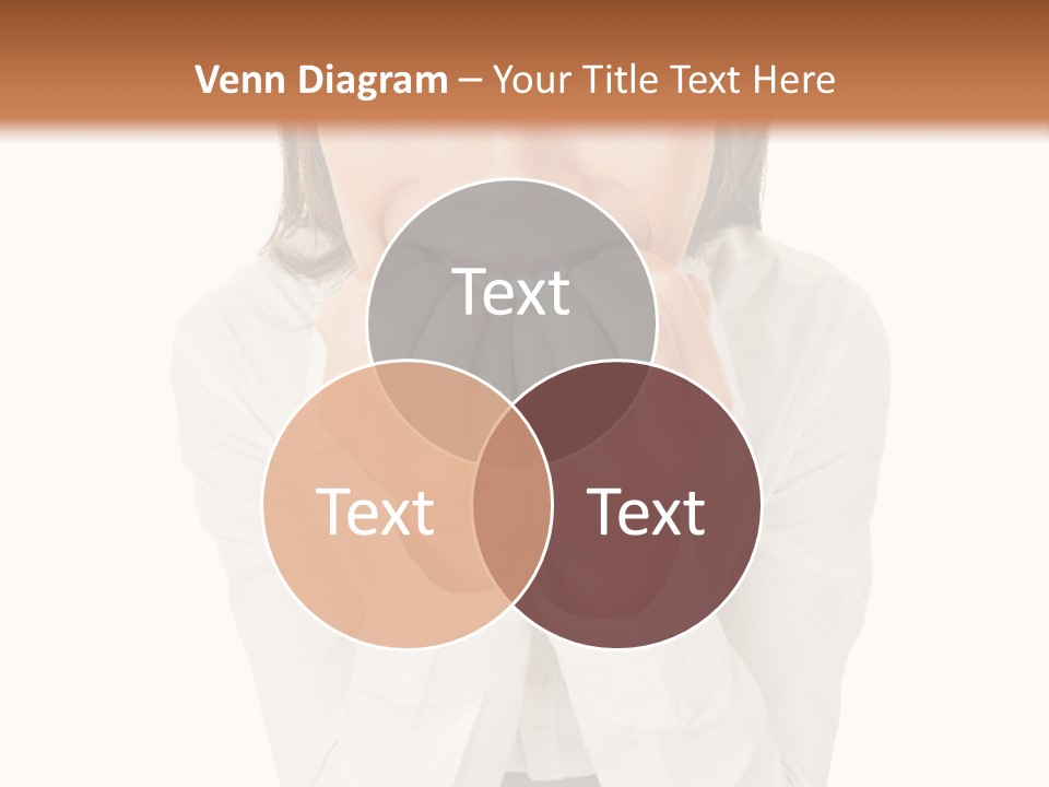 A Woman With Her Hands On Her Face PowerPoint Template