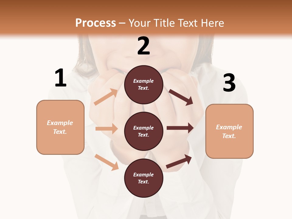 A Woman With Her Hands On Her Face PowerPoint Template