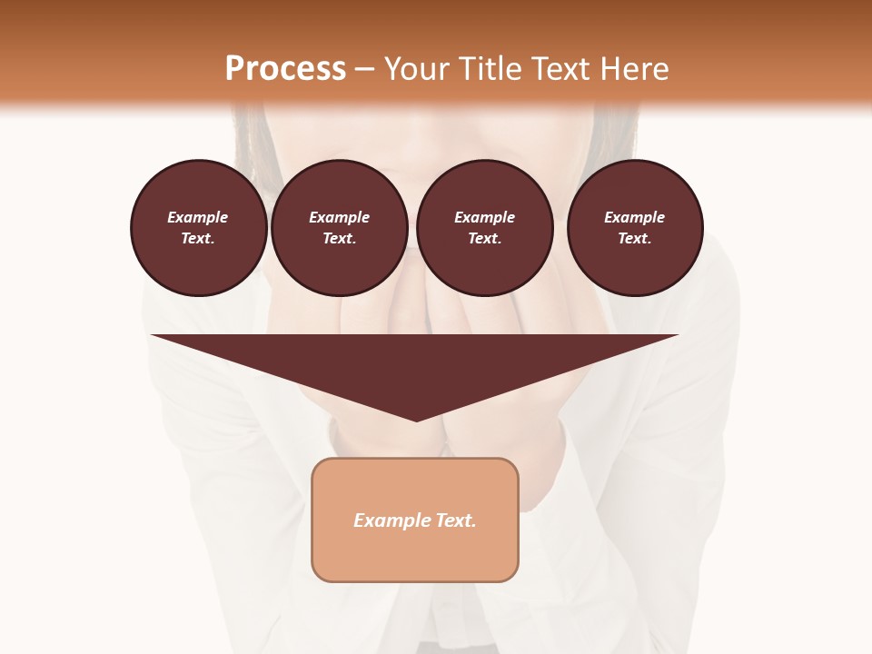 A Woman With Her Hands On Her Face PowerPoint Template