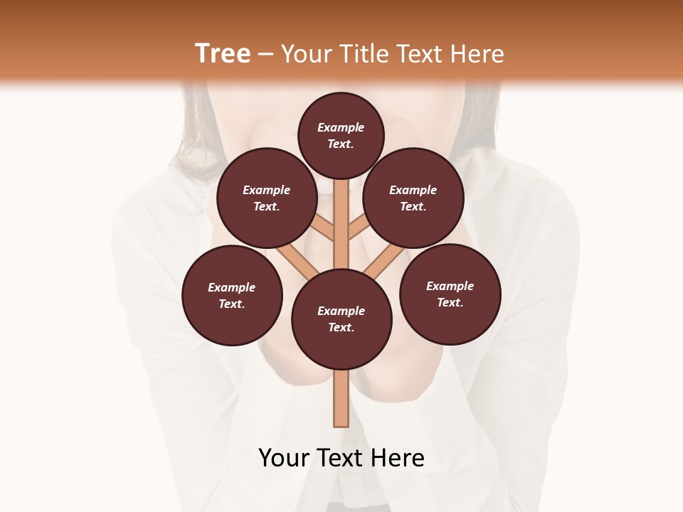 A Woman With Her Hands On Her Face PowerPoint Template