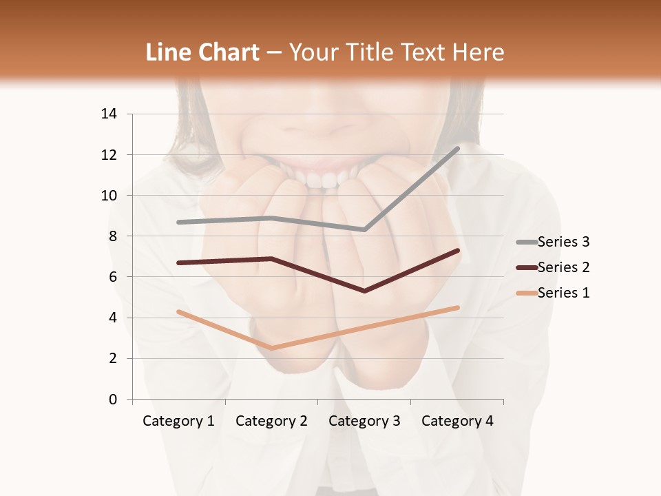 A Woman With Her Hands On Her Face PowerPoint Template