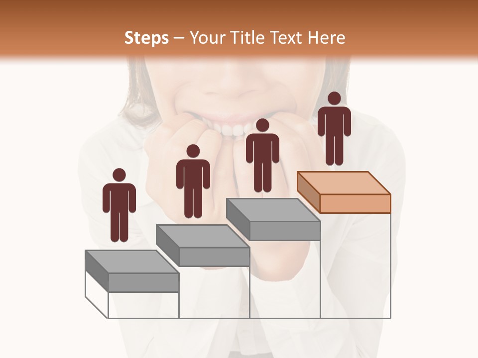 A Woman With Her Hands On Her Face PowerPoint Template