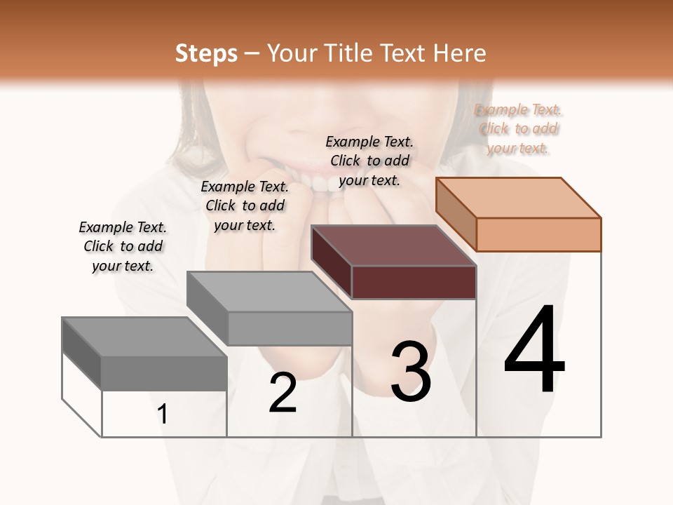 A Woman With Her Hands On Her Face PowerPoint Template