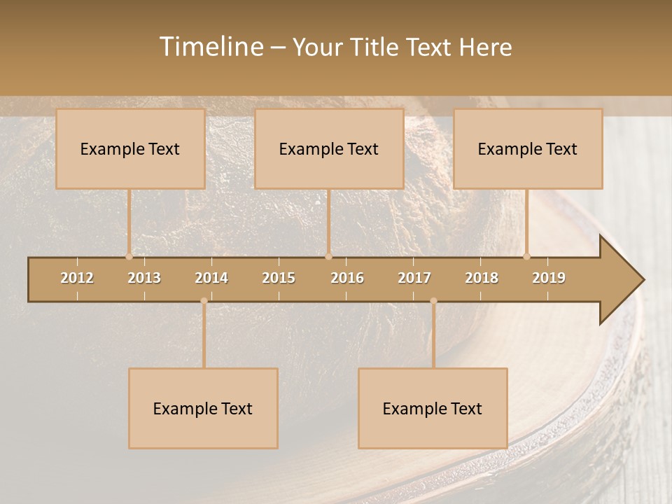 A Loaf Of Bread Sitting On Top Of A Wooden Plate PowerPoint Template