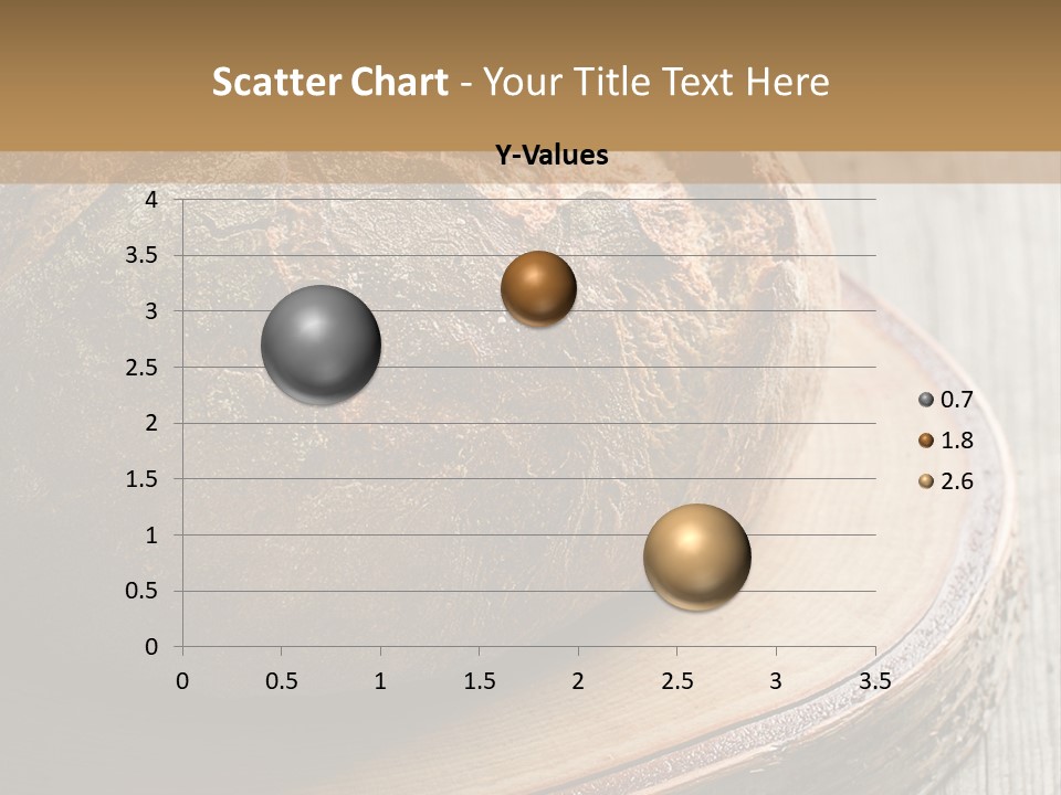 A Loaf Of Bread Sitting On Top Of A Wooden Plate PowerPoint Template