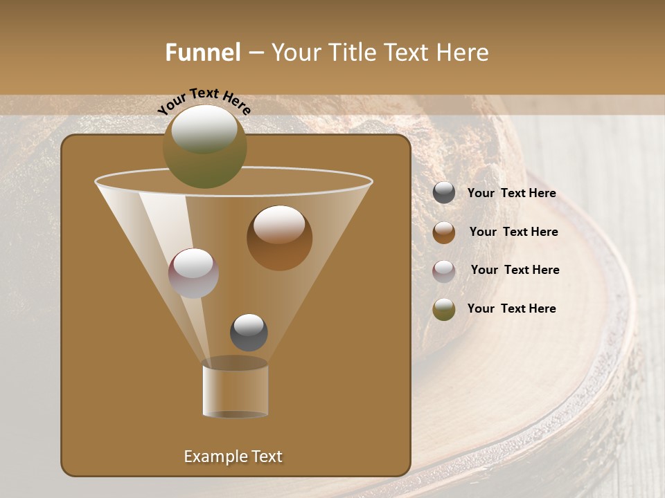 A Loaf Of Bread Sitting On Top Of A Wooden Plate PowerPoint Template