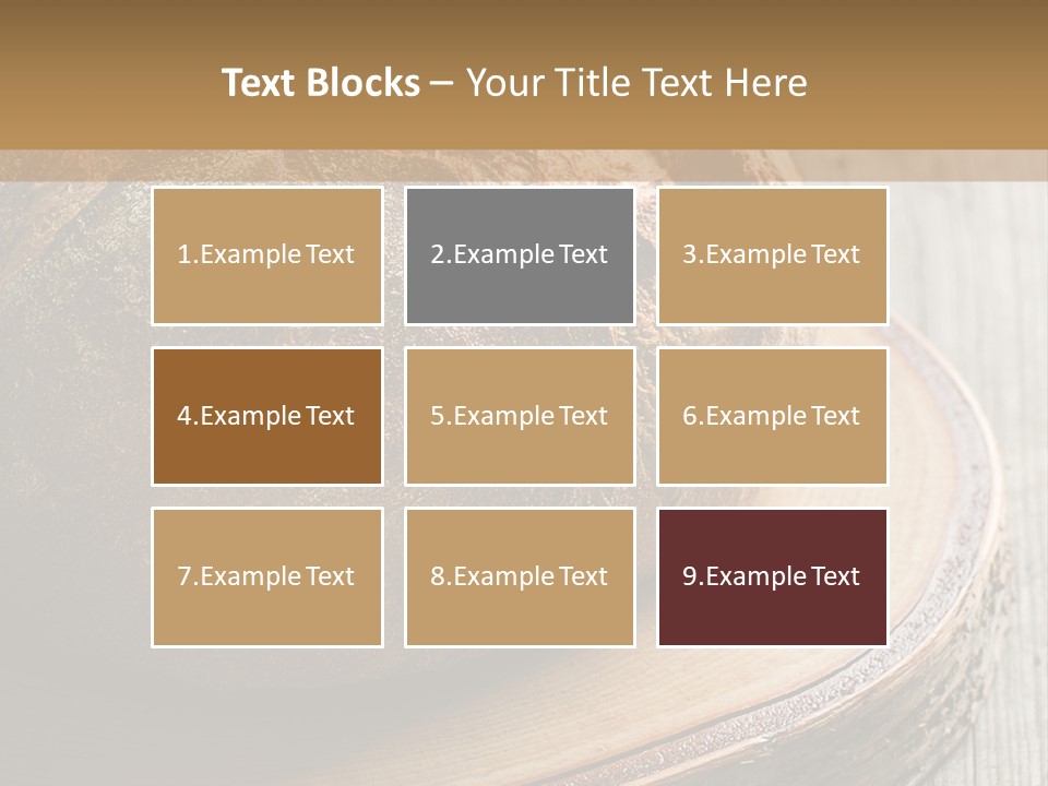 A Loaf Of Bread Sitting On Top Of A Wooden Plate PowerPoint Template