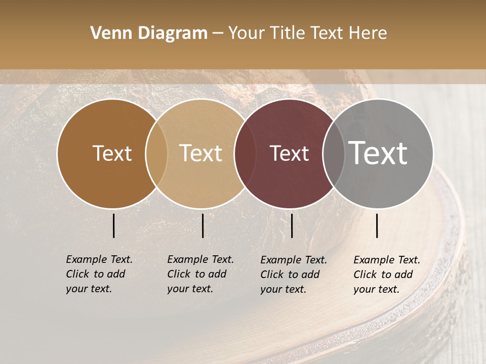 A Loaf Of Bread Sitting On Top Of A Wooden Plate PowerPoint Template