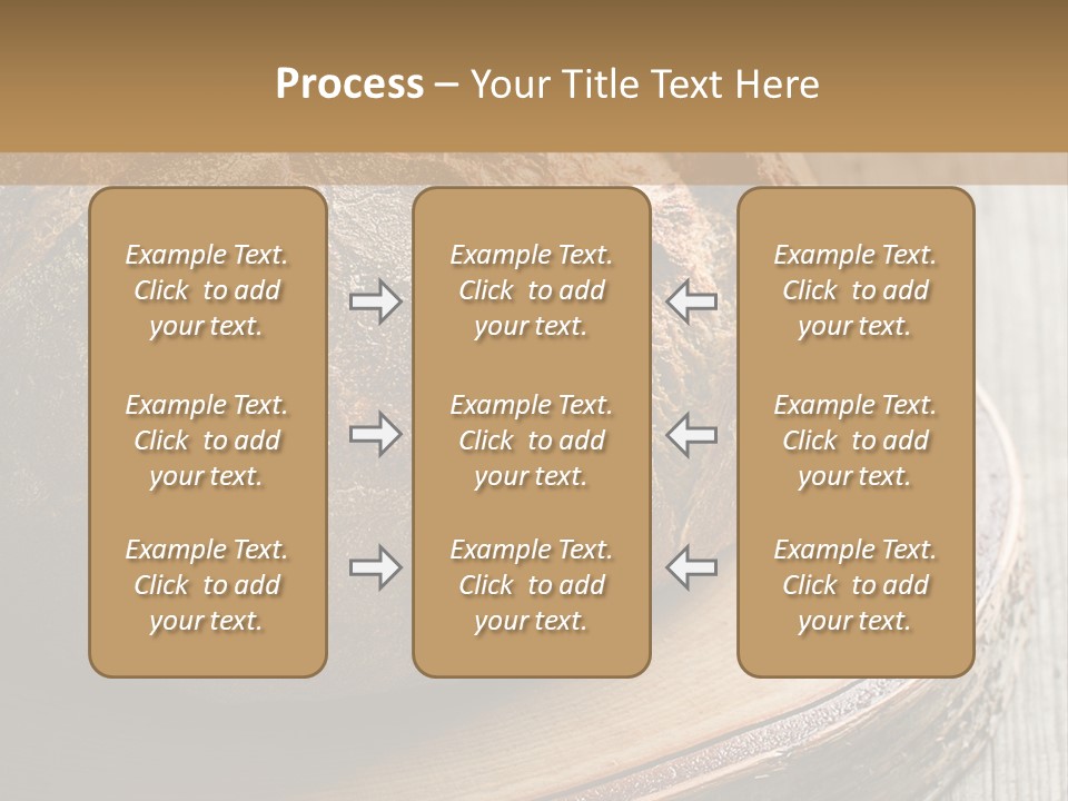 A Loaf Of Bread Sitting On Top Of A Wooden Plate PowerPoint Template