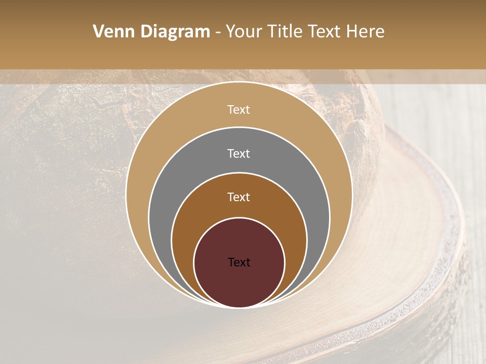 A Loaf Of Bread Sitting On Top Of A Wooden Plate PowerPoint Template