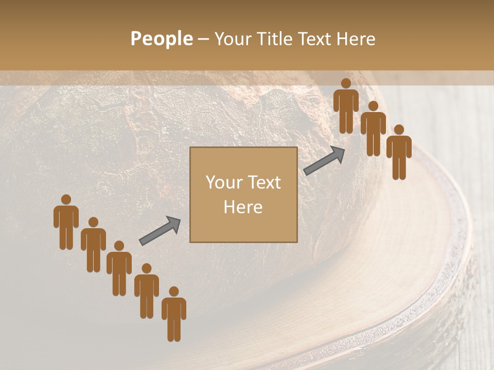 A Loaf Of Bread Sitting On Top Of A Wooden Plate PowerPoint Template
