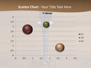 A Screw With A Hole In It On A Wooden Table PowerPoint Template