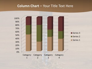 A Screw With A Hole In It On A Wooden Table PowerPoint Template
