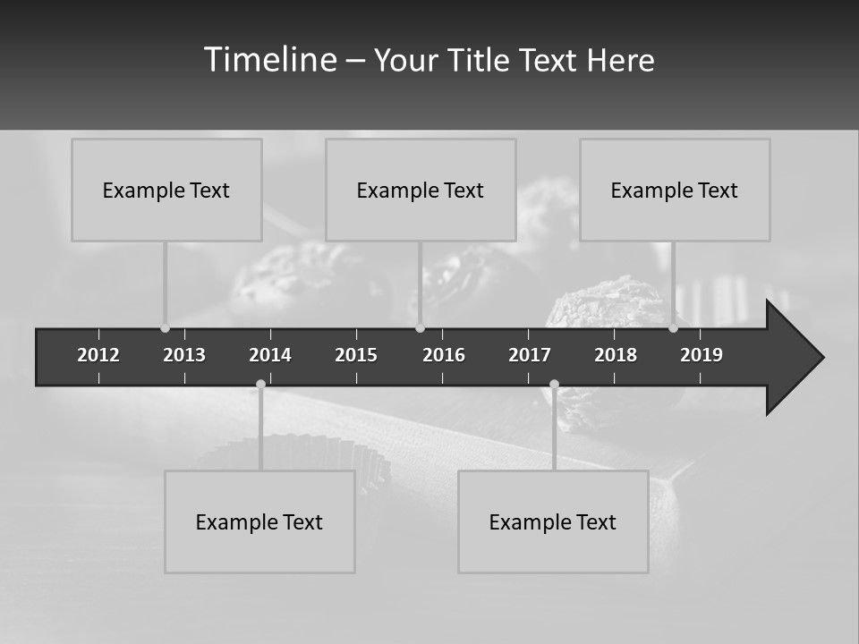 A Wooden Cutting Board Topped With Cupcakes And Muffins PowerPoint Template