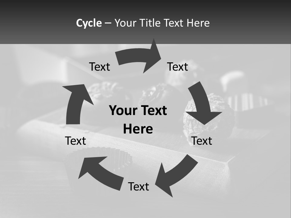 A Wooden Cutting Board Topped With Cupcakes And Muffins PowerPoint Template