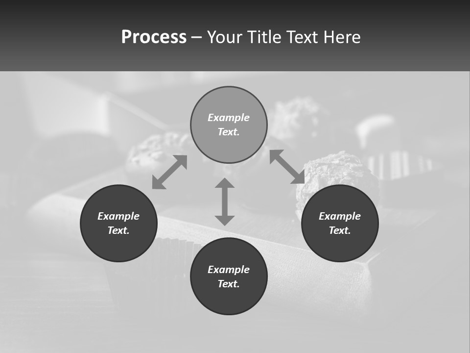 A Wooden Cutting Board Topped With Cupcakes And Muffins PowerPoint Template