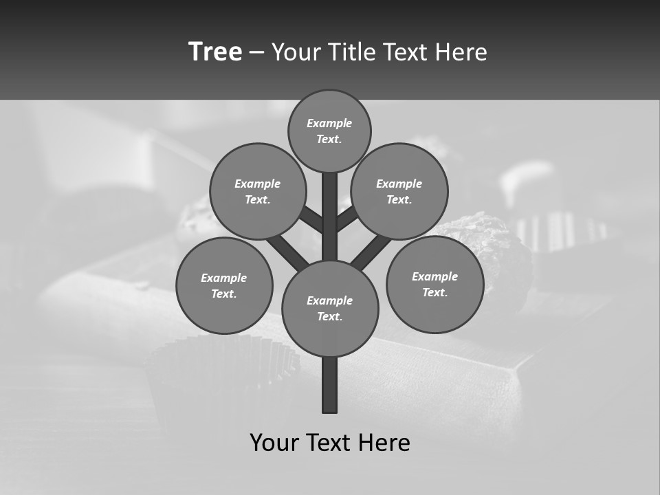 A Wooden Cutting Board Topped With Cupcakes And Muffins PowerPoint Template