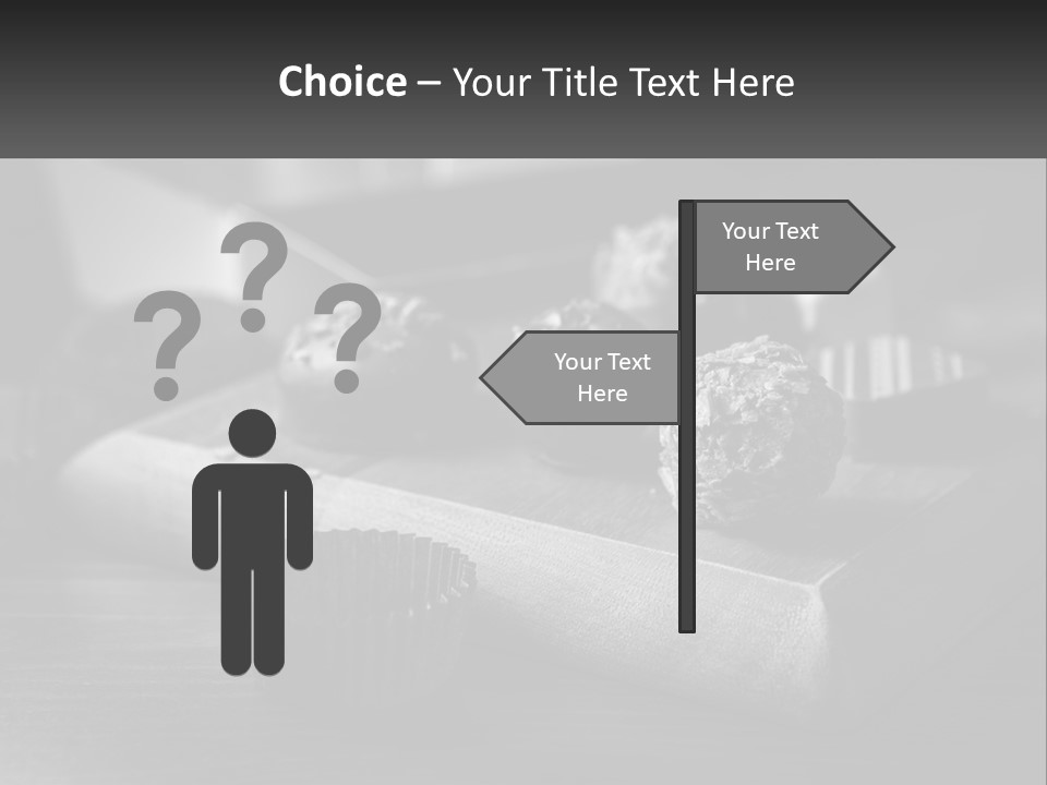 A Wooden Cutting Board Topped With Cupcakes And Muffins PowerPoint Template