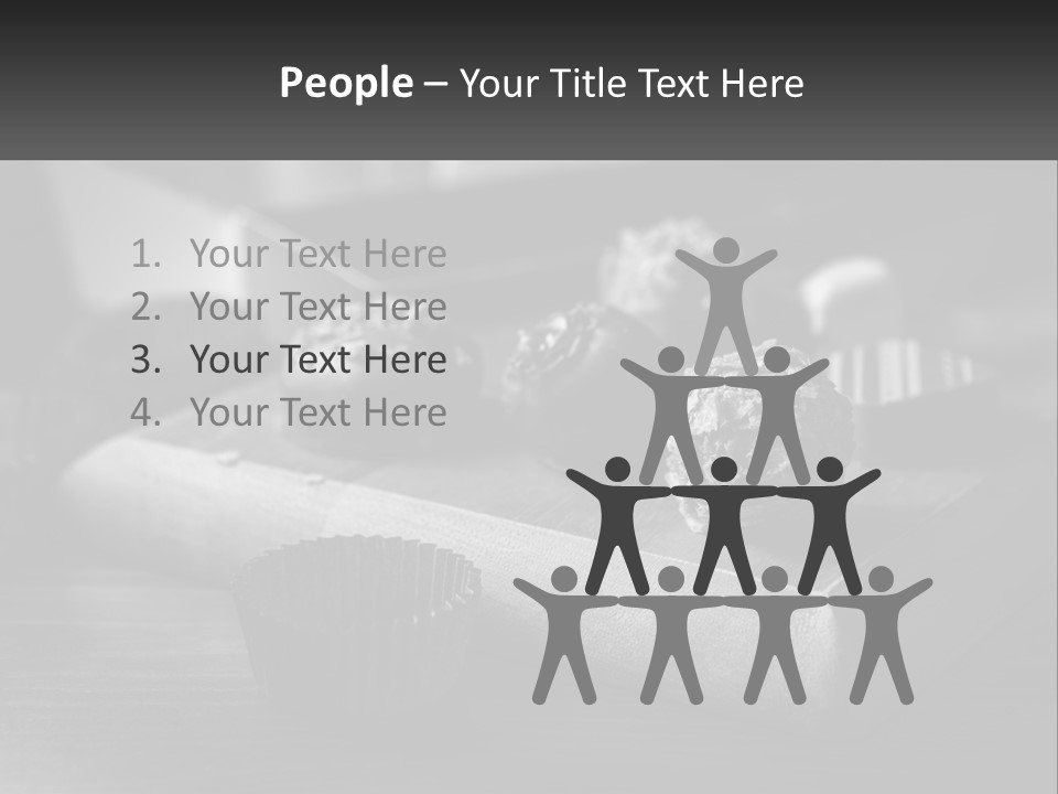 A Wooden Cutting Board Topped With Cupcakes And Muffins PowerPoint Template