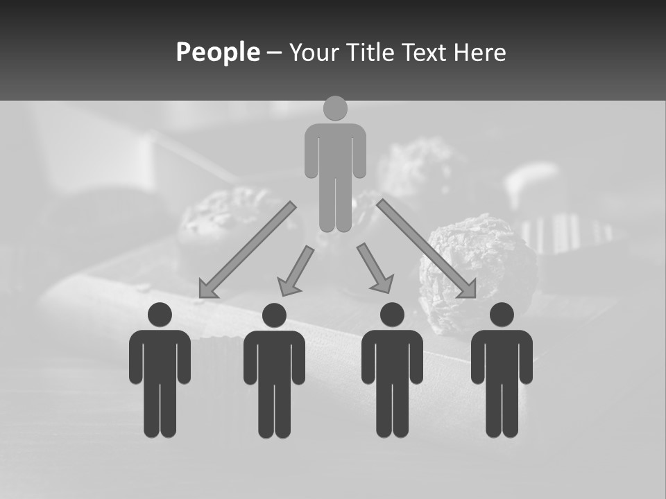 A Wooden Cutting Board Topped With Cupcakes And Muffins PowerPoint Template