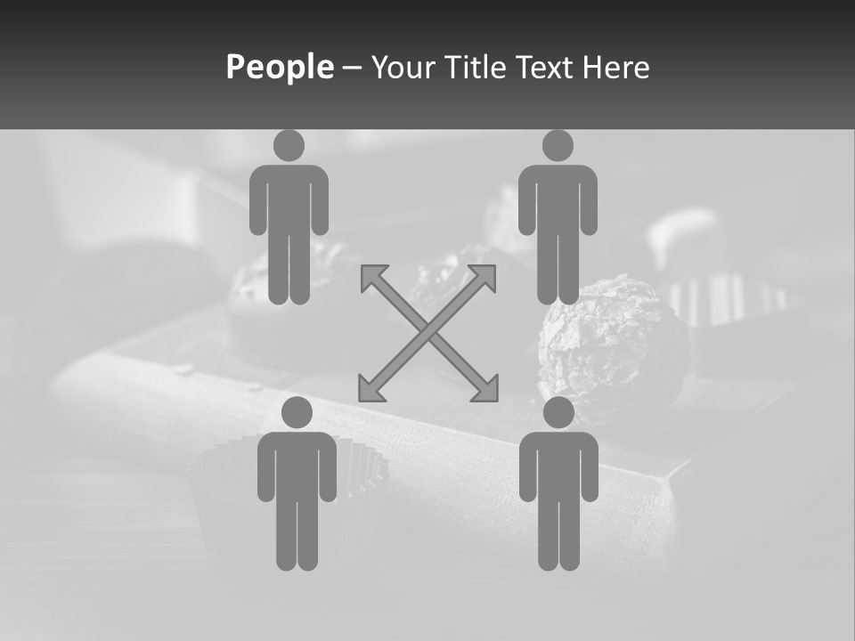 A Wooden Cutting Board Topped With Cupcakes And Muffins PowerPoint Template