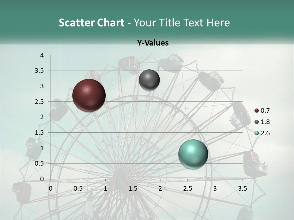 A Ferris Wheel On A Cloudy Day With A Sky Background PowerPoint Template