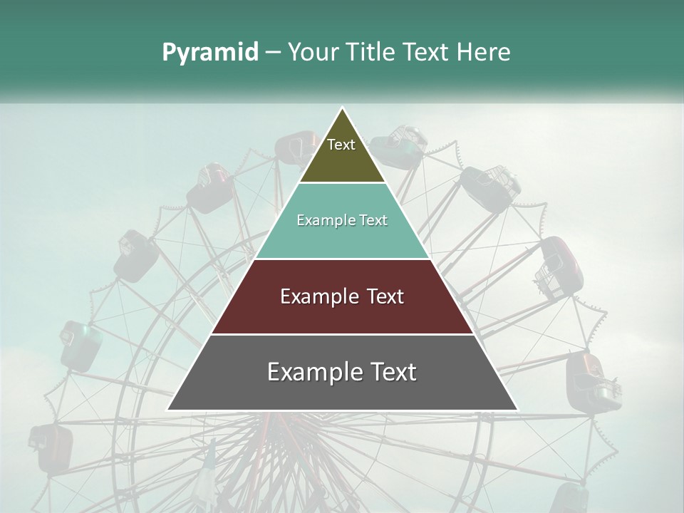 A Ferris Wheel On A Cloudy Day With A Sky Background PowerPoint Template