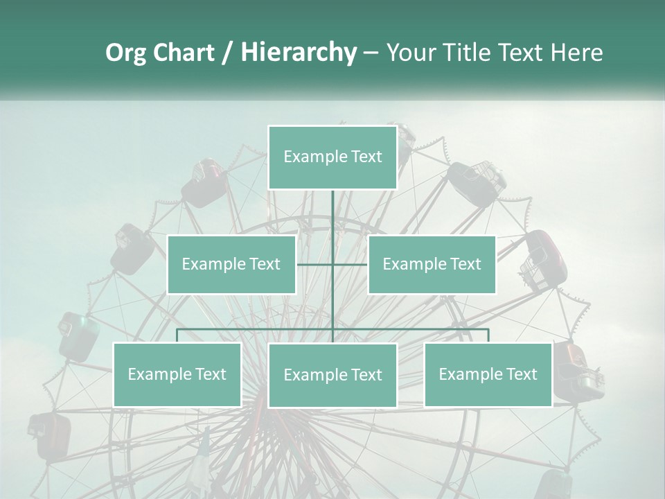 A Ferris Wheel On A Cloudy Day With A Sky Background PowerPoint Template
