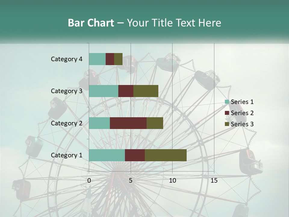 A Ferris Wheel On A Cloudy Day With A Sky Background PowerPoint Template