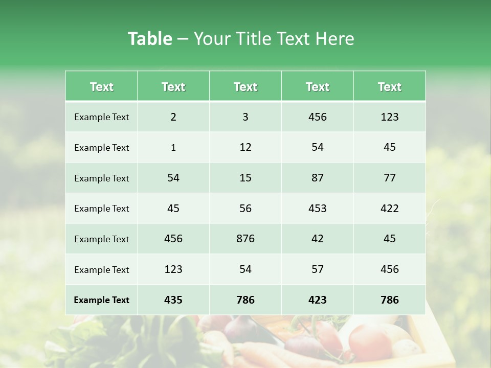 A Woman Holding A Basket Full Of Vegetables PowerPoint Template