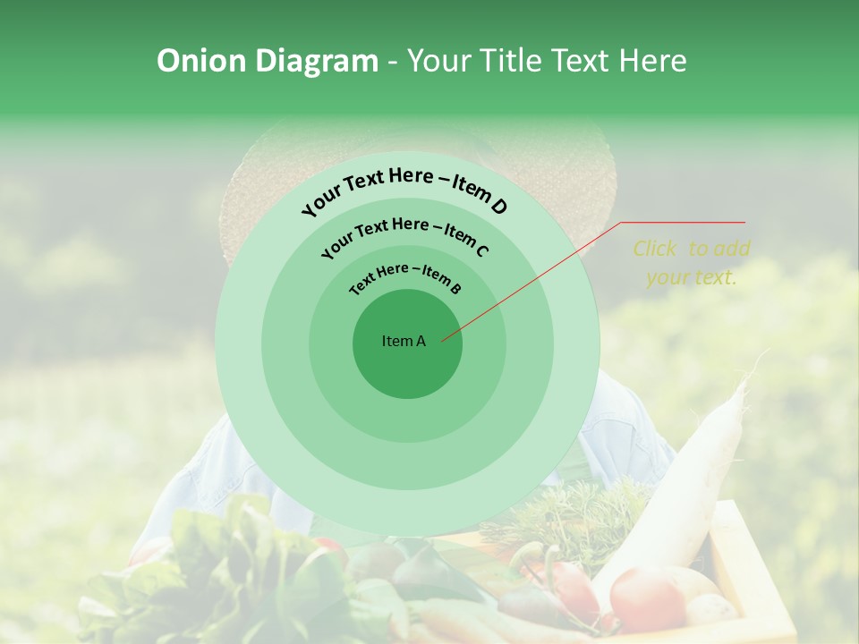 A Woman Holding A Basket Full Of Vegetables PowerPoint Template