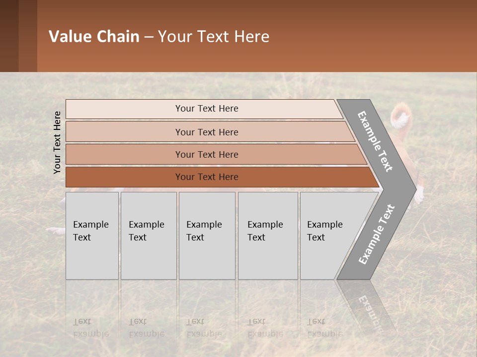 Two Dogs Running In A Field Powerpoint Template PowerPoint Template