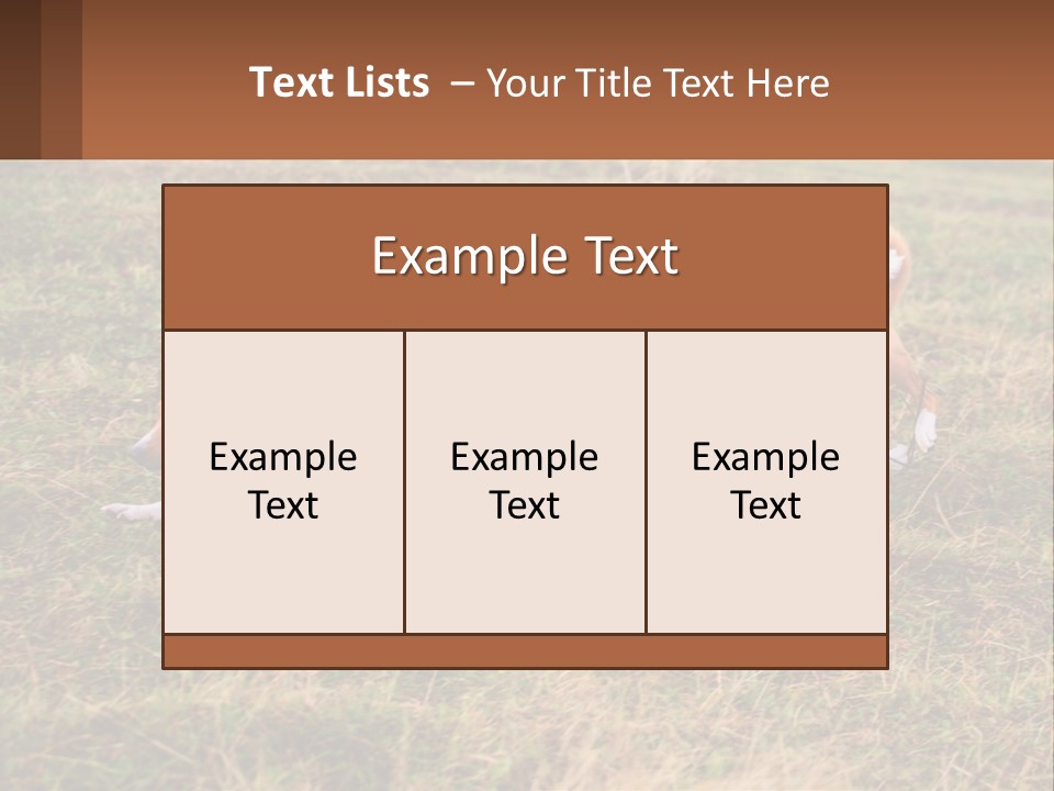 Two Dogs Running In A Field Powerpoint Template PowerPoint Template