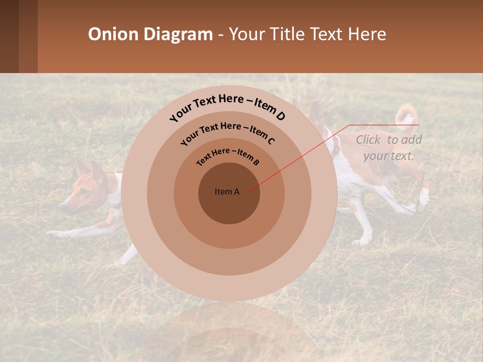 Two Dogs Running In A Field Powerpoint Template PowerPoint Template