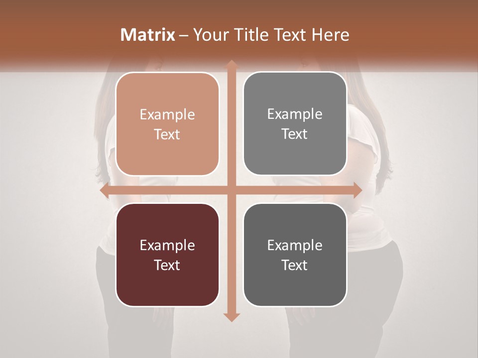 A Woman Standing In Front Of A Wall With Her Hands On Her Hips PowerPoint Template