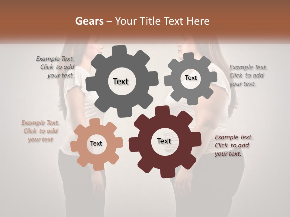 A Woman Standing In Front Of A Wall With Her Hands On Her Hips PowerPoint Template