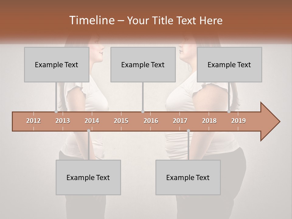 A Woman Standing In Front Of A Wall With Her Hands On Her Hips PowerPoint Template