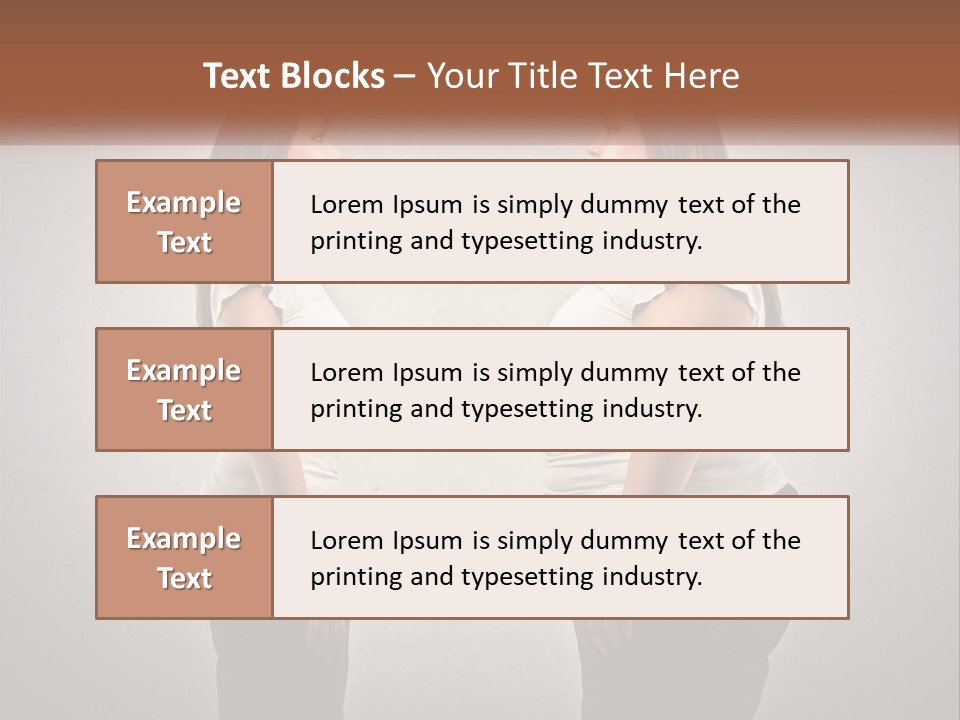 A Woman Standing In Front Of A Wall With Her Hands On Her Hips PowerPoint Template