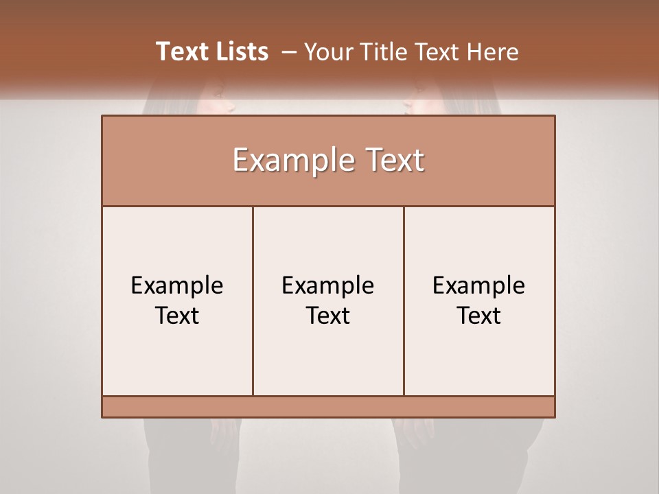 A Woman Standing In Front Of A Wall With Her Hands On Her Hips PowerPoint Template