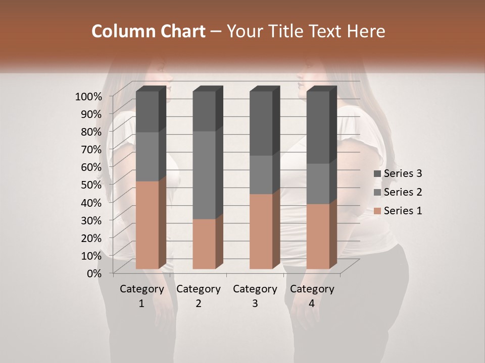 A Woman Standing In Front Of A Wall With Her Hands On Her Hips PowerPoint Template