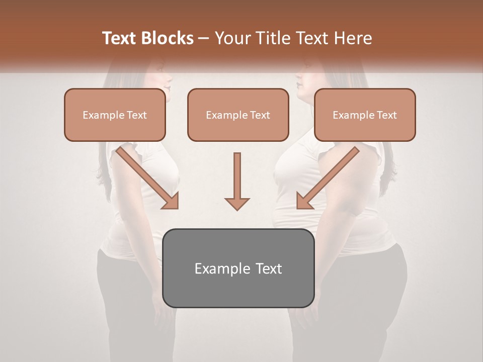 A Woman Standing In Front Of A Wall With Her Hands On Her Hips PowerPoint Template