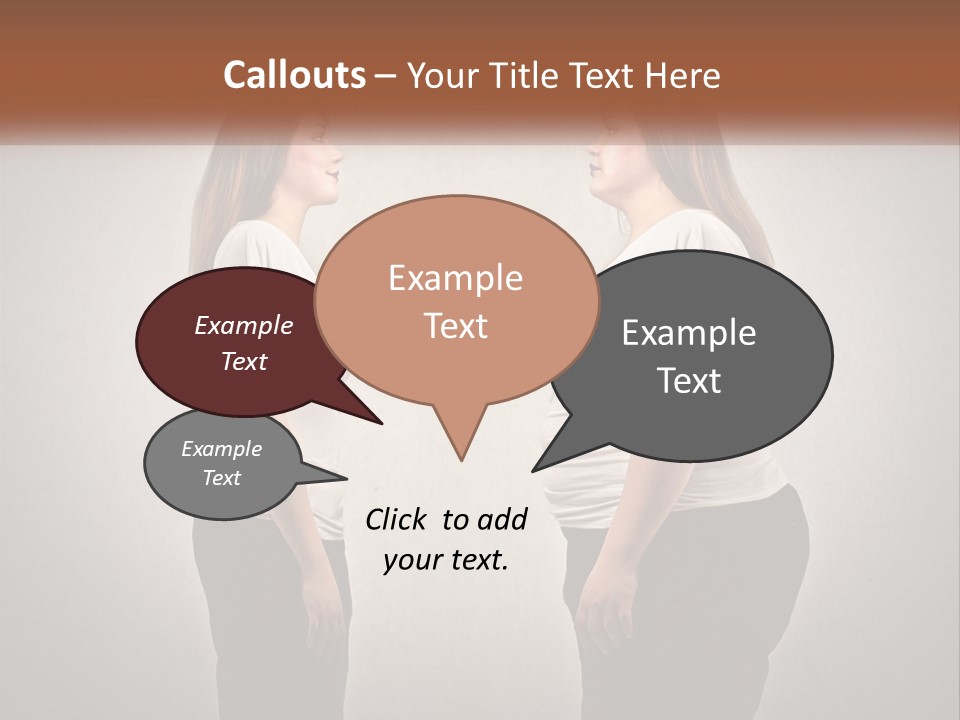 A Woman Standing In Front Of A Wall With Her Hands On Her Hips PowerPoint Template