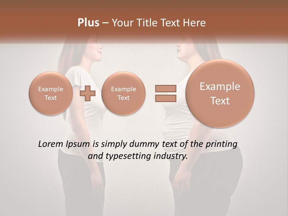 A Woman Standing In Front Of A Wall With Her Hands On Her Hips PowerPoint Template