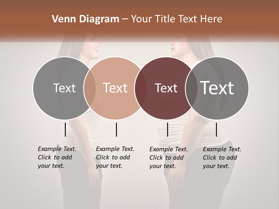 A Woman Standing In Front Of A Wall With Her Hands On Her Hips PowerPoint Template