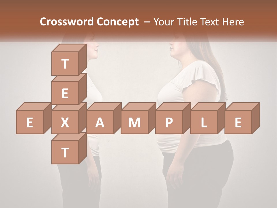 A Woman Standing In Front Of A Wall With Her Hands On Her Hips PowerPoint Template