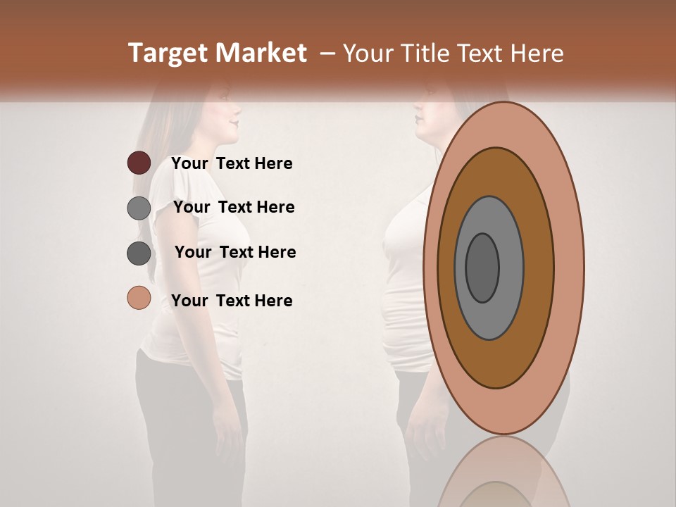 A Woman Standing In Front Of A Wall With Her Hands On Her Hips PowerPoint Template