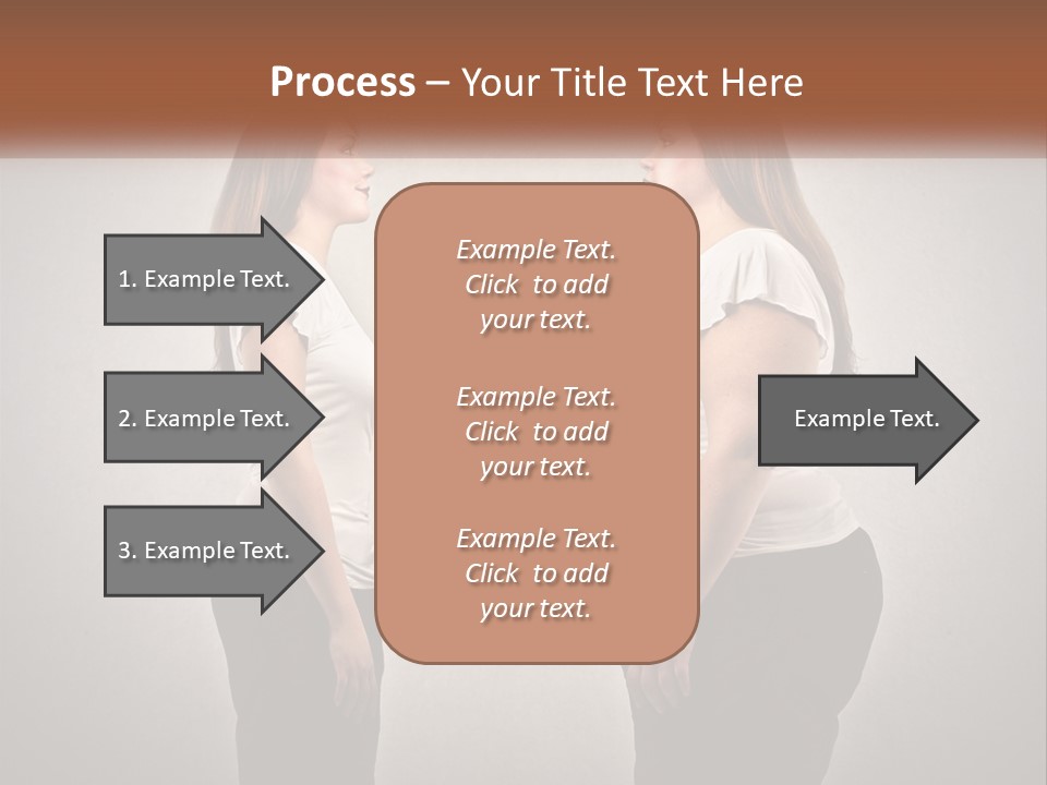 A Woman Standing In Front Of A Wall With Her Hands On Her Hips PowerPoint Template